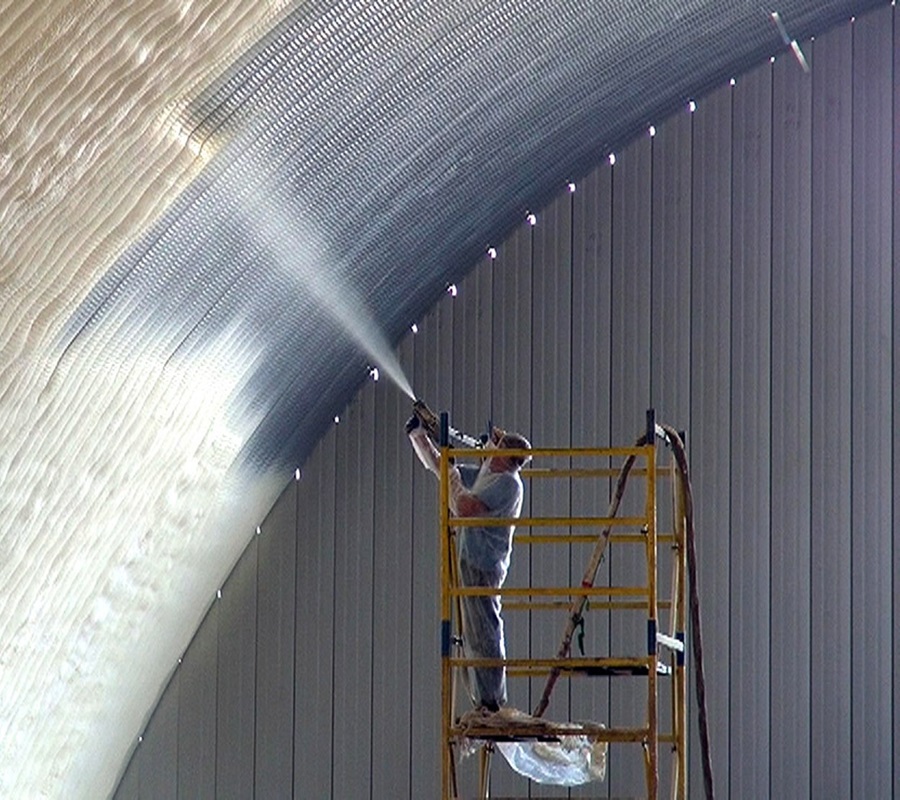 Гидроизоляция ангаров ППУ