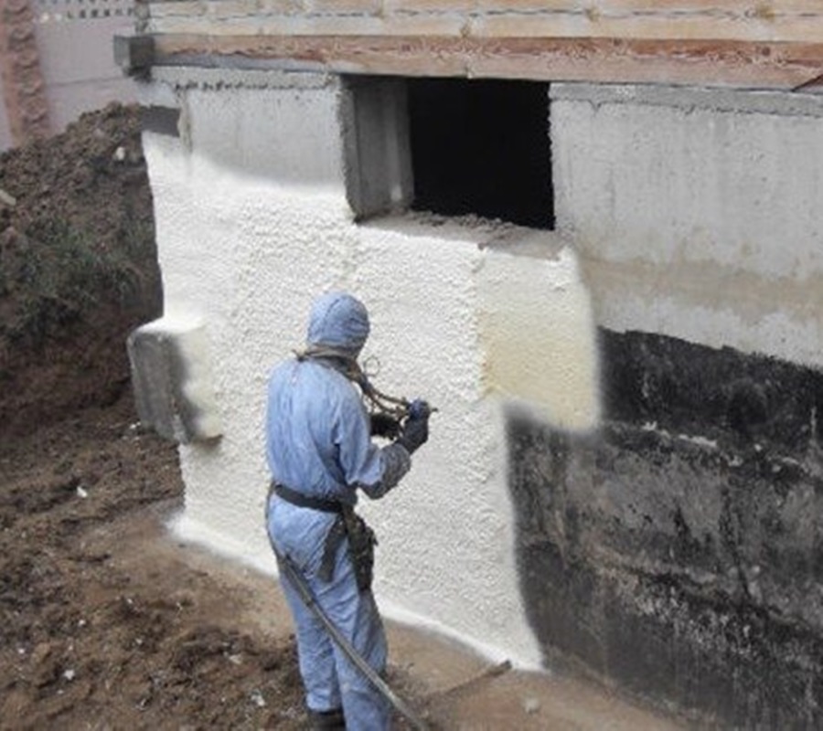 Гидроизоляция фундамента ППУ