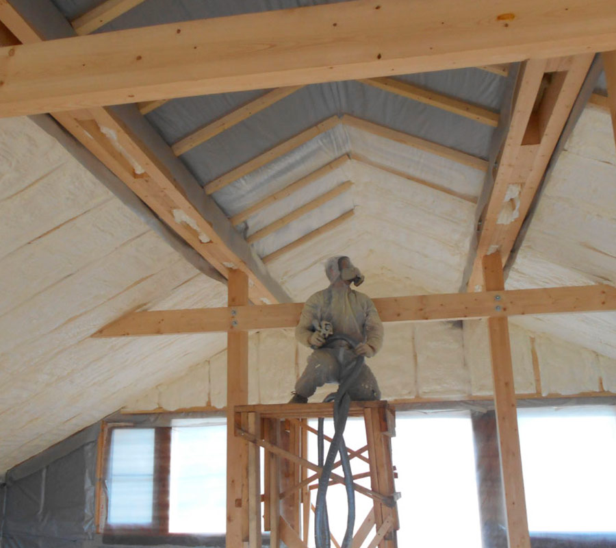 Утепление крыши ППУ