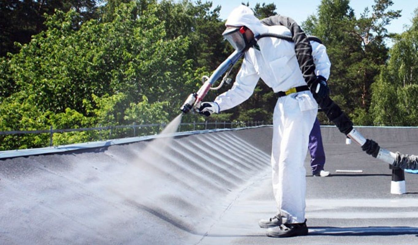 Эксплуатируемое покрытие полимочевиной террасы