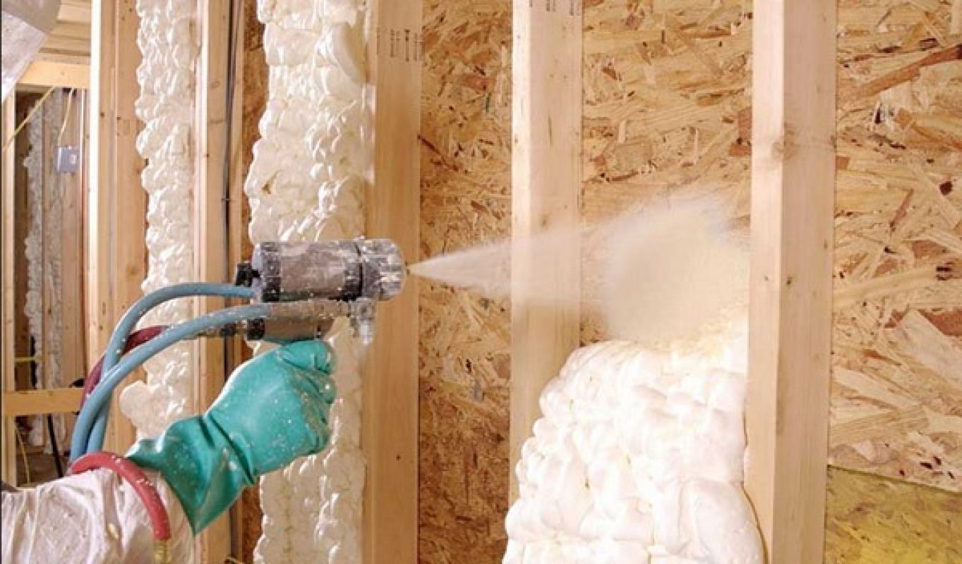 Теплоизоляция ППУ офисного здания каркасного типа