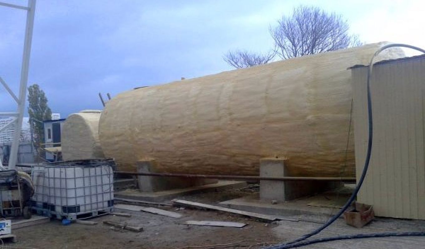 Утепленные емкости под воду ППУ с защитным покрытием полиуретановой мастикой